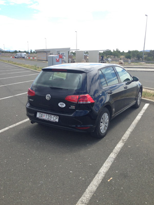 My trusty hire car